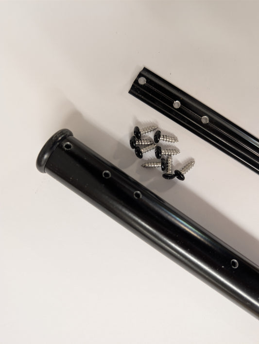 52.5" High Black Pool Fence Replacement Pole